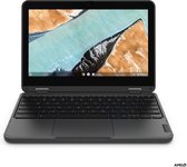 Lenovo - Chromebook 500e 2-in-1 (3e Generatie) - 11,6" HD touch - Intel® Celeron N5100 - 8GB/64G - QWERTY