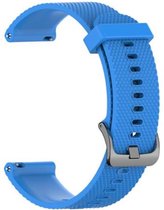 Blauw Bandje geschikt voor Garmin Vivoactive 4S (niet voor de normale Vier!) -18 mm - Maat: zie maatfoto