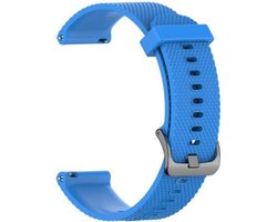 Blauw Bandje geschikt voor Garmin Vivoactive 4S (niet voor de normale Vier!) -18 mm - Maat: zie maatfoto