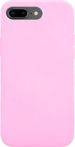 Coverzs Pastel siliconen hoesje geschikt voor Apple iPhone 7 / 8 Plus - optimale bescherming - silicone case - backcover - roze