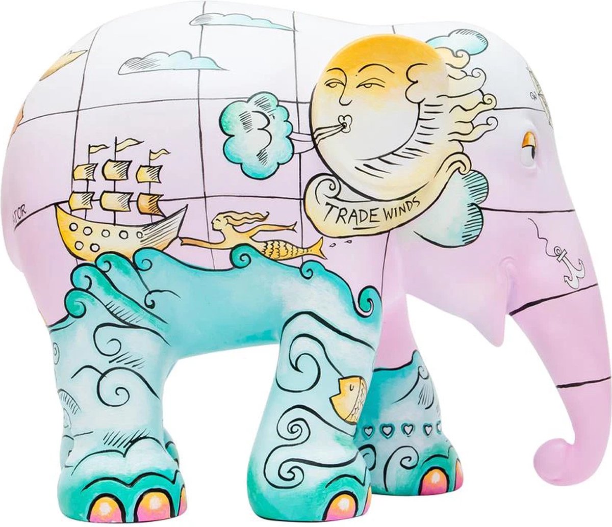 Trade Winds 15 cm Elephant parade Handgemaakt Olifantenstandbeeld