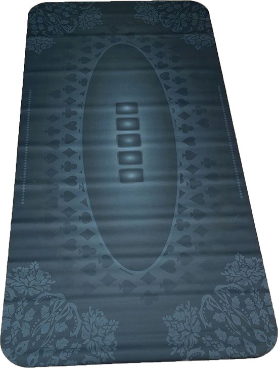 WOGAMAT Officiel - Tapis Multijeux Bleu 60 x 60 cm, pour Jeux de Cartes, Jeux de Dés, Jeux de Société - Néoprène Silencieux épais Lavable antidérapant - Finition Luxe