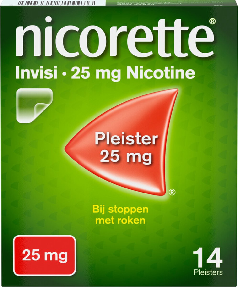 Goedkoopste Nicorette Invisi Patch Pleisters 25mg - 2 x 14 stuks