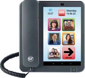 SeniorenTAB Combi - Telefoon en Tablet ineen - beeldbellen voor senioren en niet digitaal vaardigen - Grijs