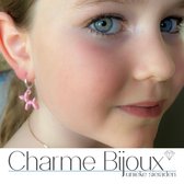 Klem oorbellen- Balloon Dog- Licht roze- Geen gaatjes- Charme Bijoux