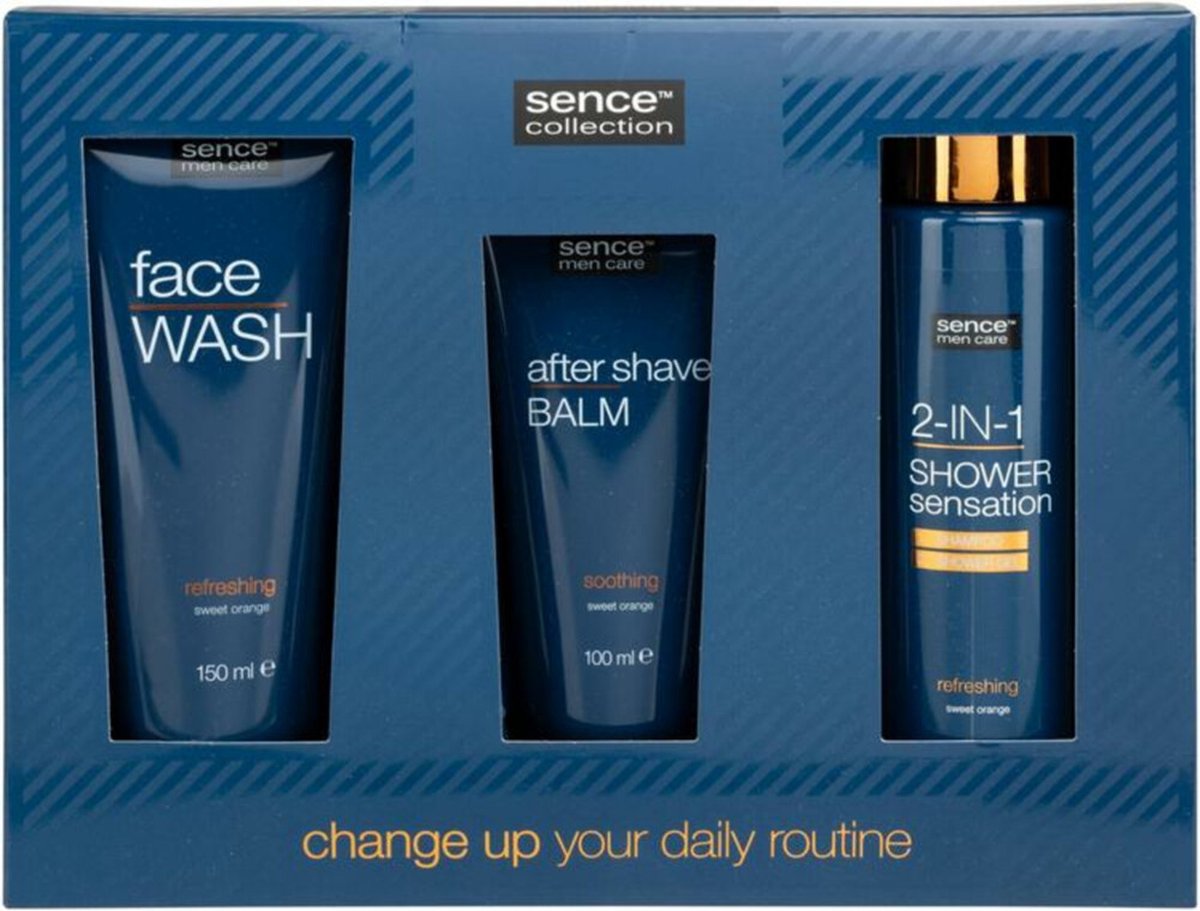 Goedkoopste Sence Modern Rich Geschenkset 2-in-1 Shampoo en Douchegel Aftershave balsem Gezichtsreiniger 1 set