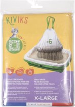 Kiviks Kattenbakzak - Kattenbakzakken met filter - Kattenbakzak met zeef - zak voor grote kattenbak - 6 stuks - XL