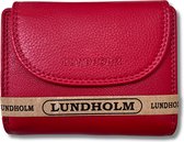 Lundholm portefeuille dames envelopper rouge RFID - Portefeuille en cuir dames avec protection anti-écrémage - cadeaux pour femmes envelopper portefeuille dames