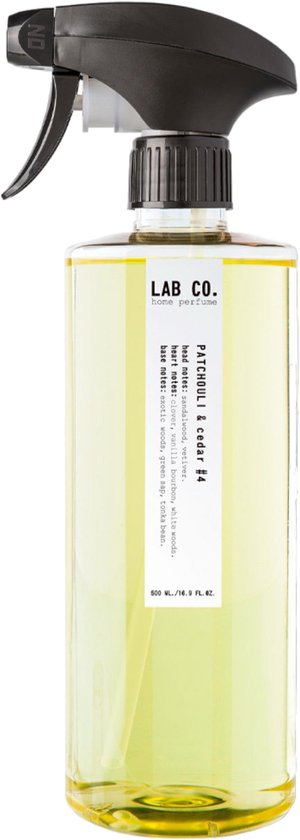 Lab Co. - Roomspray 'Patchouli & Cedar' (500ml)