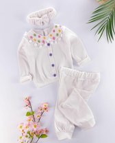 Babysetje 3-delig - Newborn kleding set/ meisje - kraamcadeau - babykleding - babykleertjes - maat 80