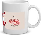 Akyol - kerst mok merry christmas and a happy new year koffiemok - theemok - Kerstmis - kerst beker - winter mok - kerst mokken - christmas mug - kerst cadeau - 350 ML inhoud