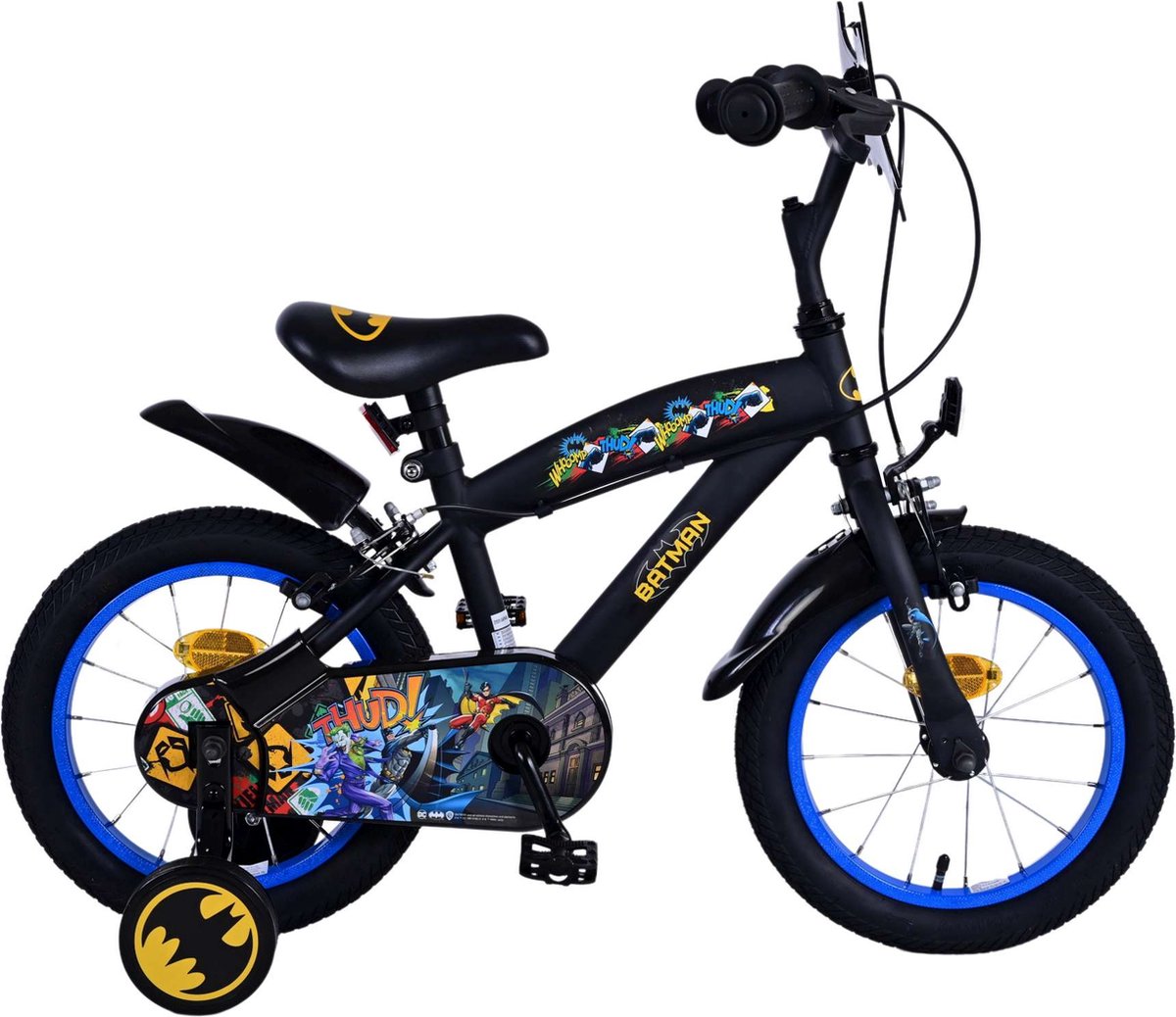 Batman Kinderfiets - Jongens - 14 inch - Zwart - Twee handremmen