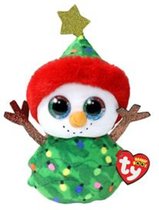 TY Beanie Boo's Christmas Snowman Tree 15 cm 1 stuk