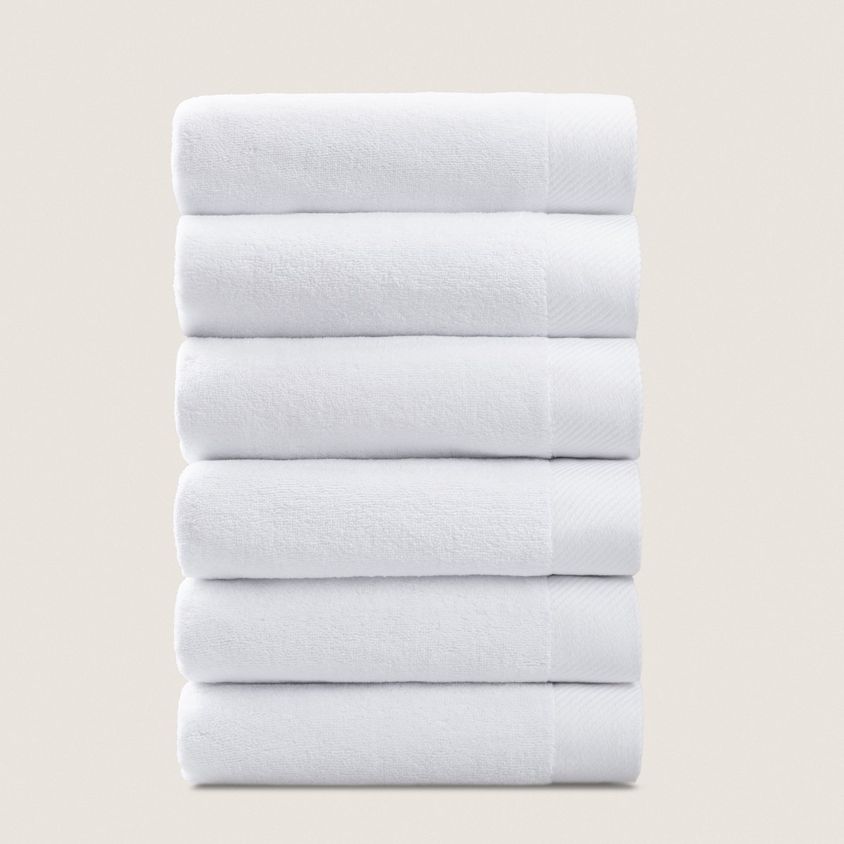 PandaHome - Hotelkwaliteit Handdoeken set - 6 delig - 6 Handdoeken 50x100 cm - 100% Micro-Katoen - Handdoeken Wit