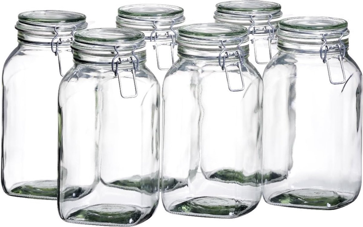 İnmaakpotten met clipsluiting, , veel verschillende maten, 2,5 l