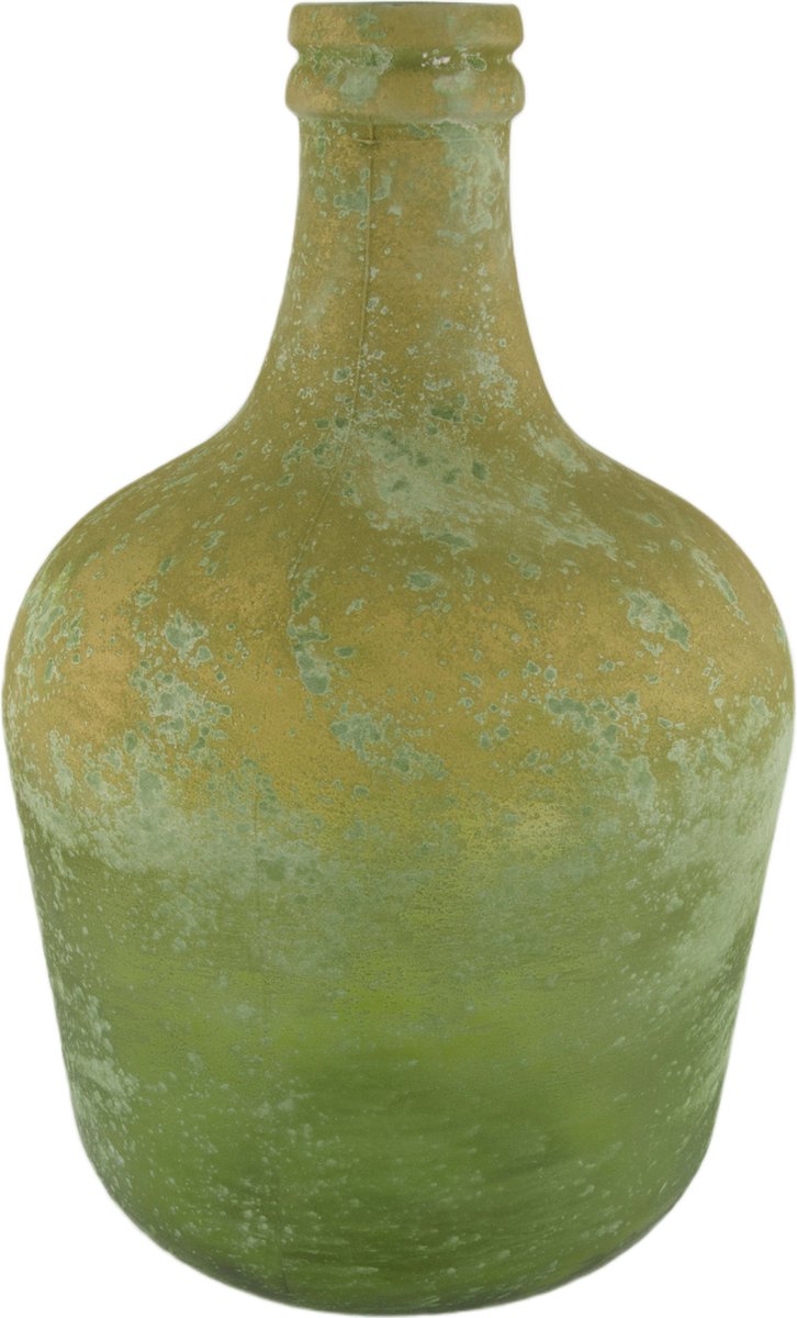Dijk Natural Collections DKNC - Vaas Qina - Gerecycled glas - 27x27x42cm - Groen