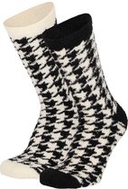Chaussettes de lit dames en fil doux assorti noir taille unique