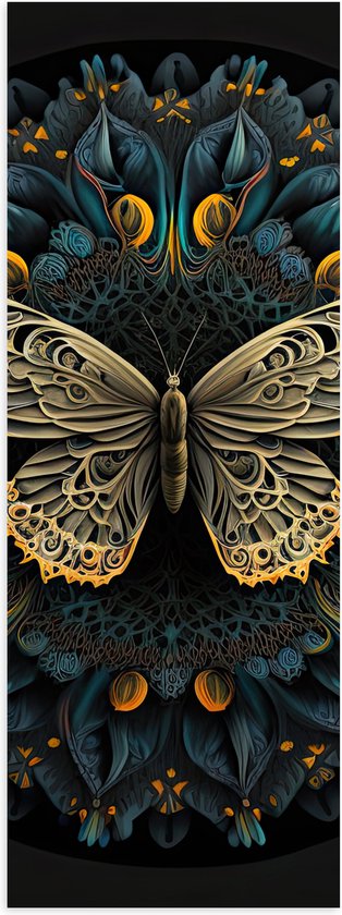 Poster (Mat) - Vlinder - Kunst - Figuren - 40x120 cm Foto op Posterpapier met een Matte look