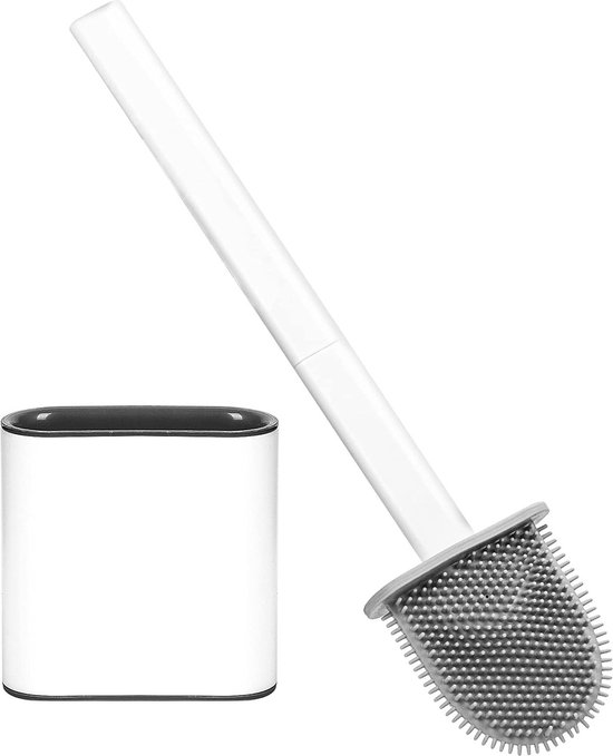 Brosse et support pour cuvette de toilette. Colour: grey, Fr