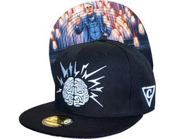 Capiche® Snapback Pet Heren – Edison – Zwart – Verstelbaar met Druksluiting – Sportcap – Baseball Cap – Mannen Pet – Mastermind Pet – Thomas Edison