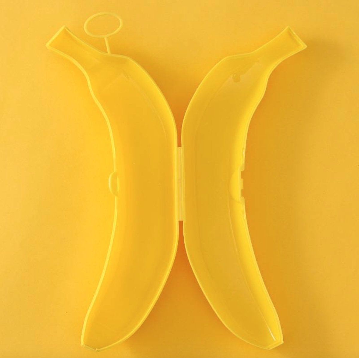 Westmark Boîte à Banane - Protection Transport Banane, Sans BPA, Lavable Lave-Vaisselle, Jaune