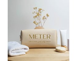 Toiletzak - Like a mom - Oyster - Cadeau meter - Toilettas - Cadeau - Meter vragen