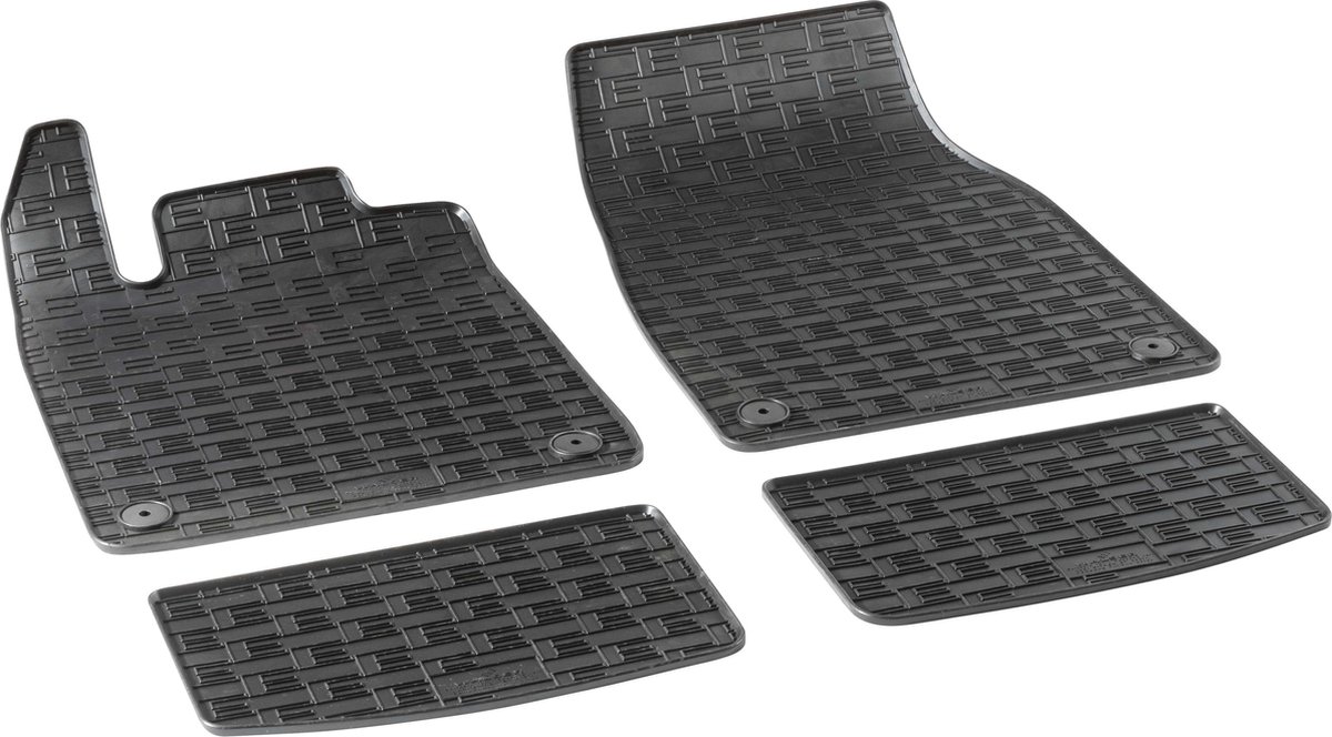 DirtGuard rubberen voetmatten geschikt voor Audi E-Tron GT (F83) 07/2020-Vandaag, Porsche Taycan 05/2019-Vandaag