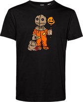 T-shirt kind Halloween Manneke | Halloween Kostuum Voor Kinderen | Halloween | Foute Party | Zwart | maat 104