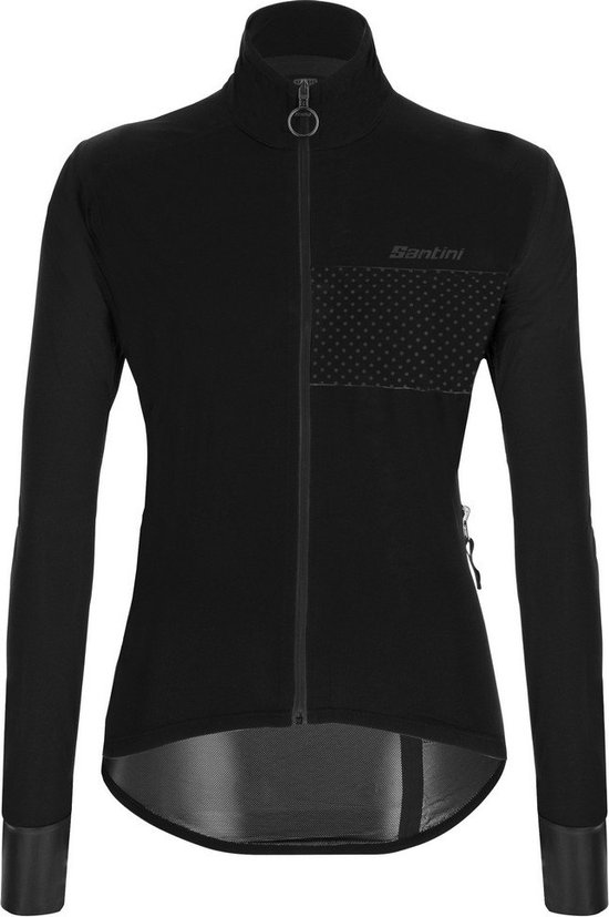 Santini Regenjack Opvouwbaar Dames Zwart - Guard Nimbus Pocketable Rainshell For Women Black - S