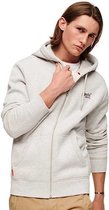 Superdry Essential Logo Sweatshirt Met Volledige Rits Grijs L Man