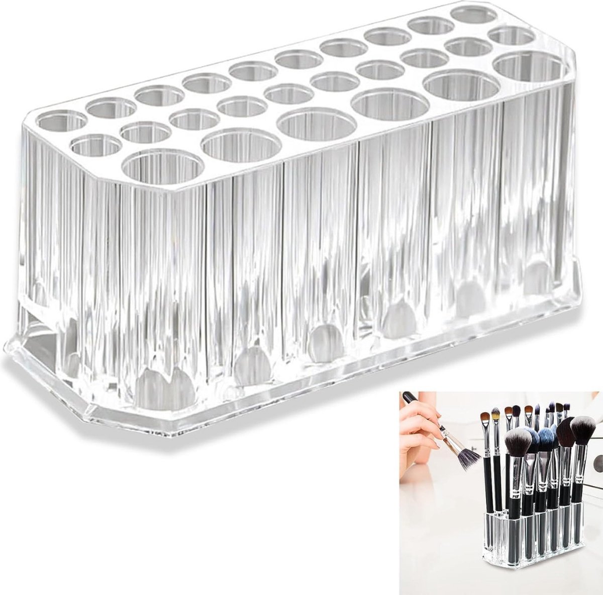 Luxe organizer - 26 stuks - eyeliner organizer - kwastenhouder - penseelhouder