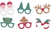 Folat - Lunettes Holly Jolly Christmas (6 pièces)
