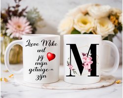 Tasse à café Serez-vous mon témoin. Personnalisé.
