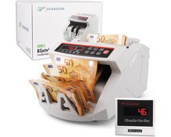 SCANNUM® - Biljettelmachine - 3-Voudig Valsgelddetectie - 1000 Biljetten/minuut - Hendel - Geldteller - Geldtelmachine - Geld teller