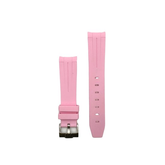 Roze horlogeband voor Omega X Swatch MoonSwatch Rubber