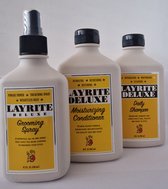 Layrite Deluxe Trio Shampoo 300ml + Conditioner 300ml + Grooming Spray 200ml
