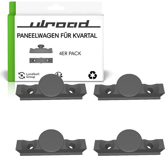 ULROAD 4x reserveonderdelen - geschikt voor IKEA Kvartal-paneelwagen, rolhouder loper set met 4 stuks replica-onderdelen
