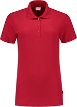 Tricorp  Poloshirt Slim Fit Dames 201006 Rood - Maat S