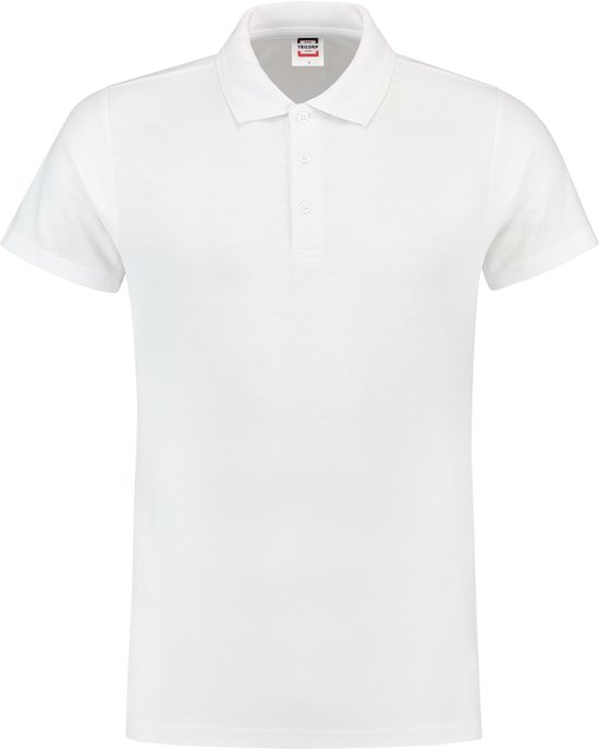 Tricorp Poloshirt fitted - Casual - 201005 - Wit - maat 3XL