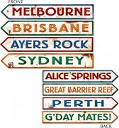 Décorations de plaques de rue d'Australie