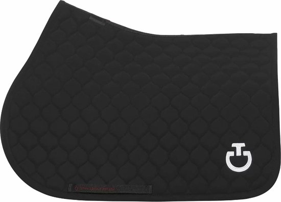 Cavalleria Toscana - Tapis de selle Revo Perf Quilted jumping FW24 - Black - Sellerie EHC