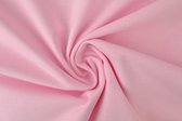 50 meter molton stof - Baby roze - 100% katoen - Molton stof op rol