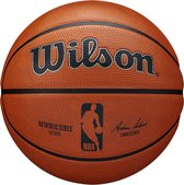 Wilson NBA Authentic Series Plein air Ball WTB7300XB, Unisexe, Oranje, basketball, taille : 5