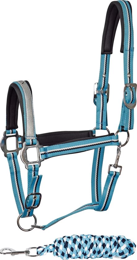 Harry's Horse - Halster & Touw - Mare - Queen- Lichtblauw - Pony Harry's Horse - Halster & Touw - Mare - Queen- Lichtblauw - Pony