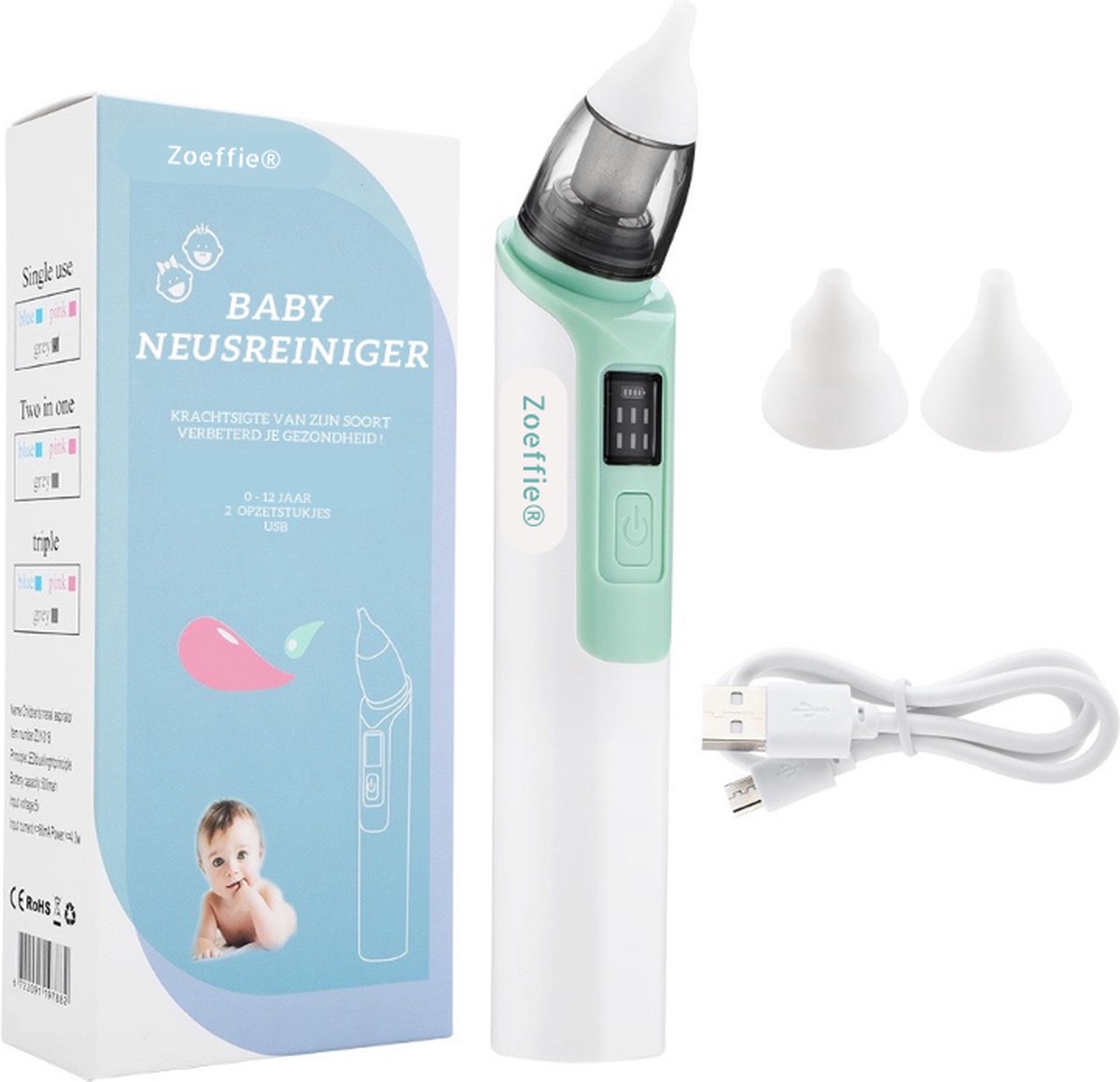 Aspirateur nasal pour bébé Nettoyeur de nez hygiénique électrique