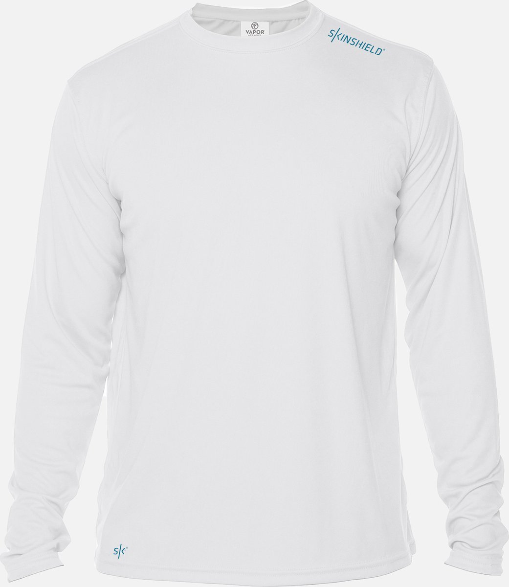 Vapor Apparel - UV-shirt met lange mouwen voor heren - wit - maat M