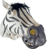 Fjesta Zebra Masker - Halloween Masker - Halloween Kostuum - Carnaval Masker - Latex - One Size