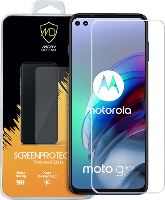 Motorola Moto G100 screenprotector - MobyDefend Case-Friendly Gehard Glas Screensaver - Glasplaatje Geschikt Voor Motorola Moto G100