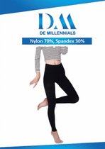 The Millennials - Legging de compression pour femme - collant de compression - bas de compression - Taille L- 20-30 mmHg bas de maintien pour homme - opaque - soutien solide pour varices - sport - yoga - fitness - sports de outdoor - œdème - noir
