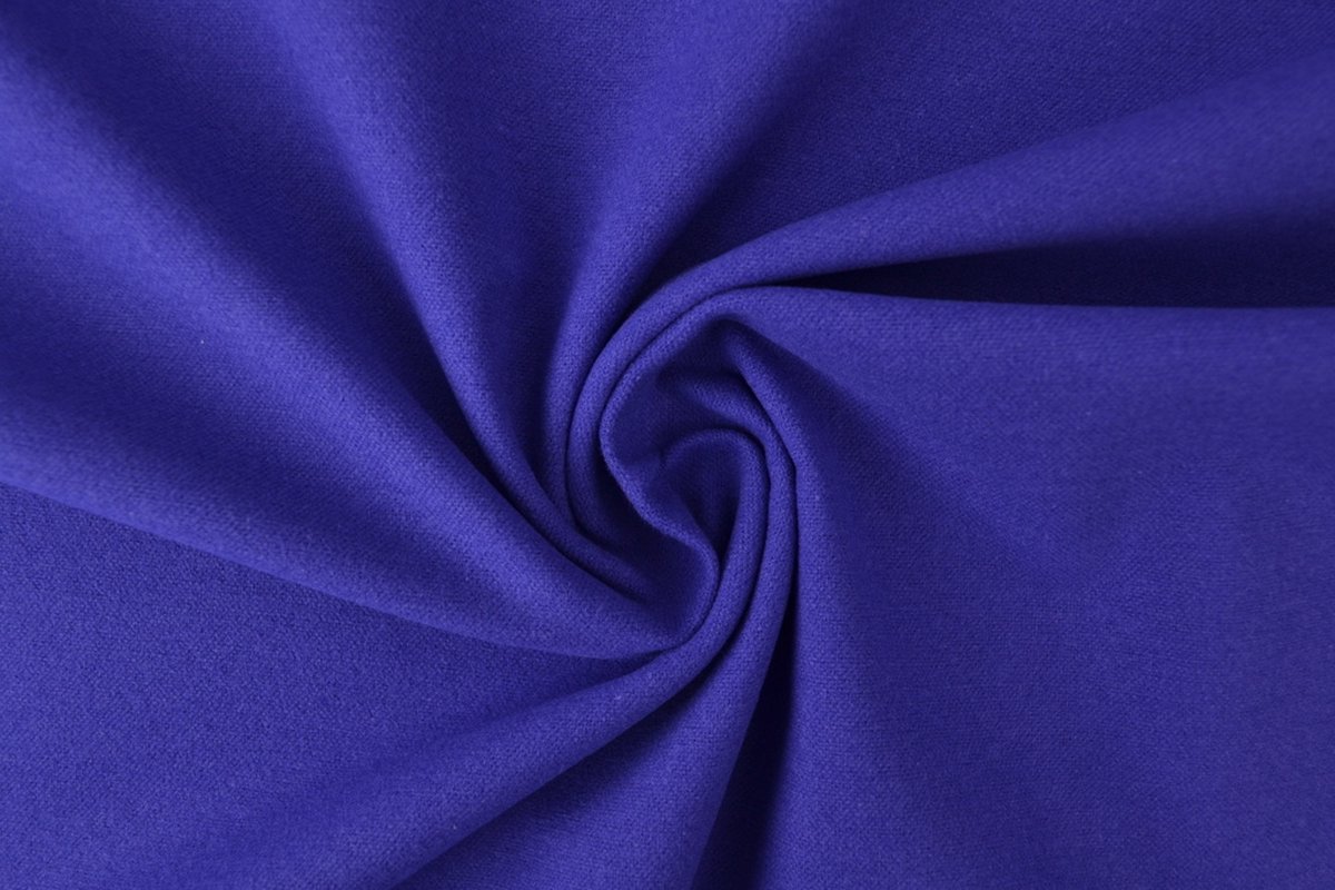 50 meter molton stof - Donkerblauw - 100% katoen - Molton stof op rol
